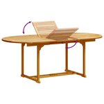 vidaXL Ensemble à manger de jardin 5Pièces bois d'acacia solide textilène
