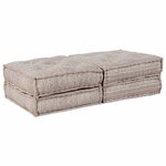 vidaXL Canapé modulaire 2 Pièces Marron clair 70 x 70 x 36 cm tissu