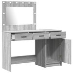 Set de table de vanity vidaXL Set de 2 Gris sonoma Bois d'ingénierie