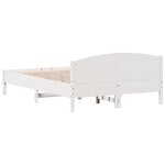 vidaXL Cadre de lit sans matelas blanc 140x200 cm bois de pin massif
