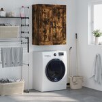 vidaXL Armoire murale chêne fumé 69 5x34x90 cm bois d'ingénierie