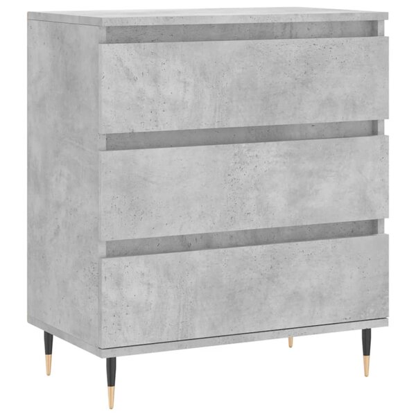 vidaXL Buffet Gris béton 60x35x70 cm Bois d'ingénierie