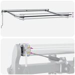 vidaXL Auvent rétractable automatique bordeaux 300x250 cm