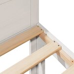vidaXL Cadre de lit sans matelas blanc 180x200 cm bois massif de pin