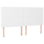 vidaXL Cadre de lit sans matelas blanc 200x200 cm similicuir