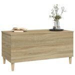 vidaXL Table basse Chêne sonoma 90x44 5x45 cm Bois d'ingénierie