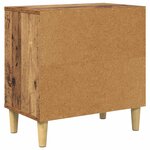 vidaXL Maison pour chat Bois ancien 51 x 30 x 52 cm Bois d'ingénierie