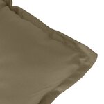 vidaXL Coussins de chaise à dossier haut lot de 6 taupe mélangé tissu