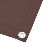 vidaXL Écran de balcon marron 75x1000 cm 100  polyester oxford