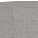 vidaXL Banc Gris clair 100x35x41 cm Tissu