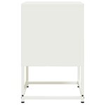vidaXL Table de chevet blanc 36x39x60 5 cm acier