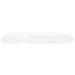 vidaXL Coussin de sommeil Uni Blanc 70 x 36 x 13 cm