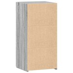 vidaXL Buffet sonoma gris 45x42 5x93 cm bois d'ingénierie