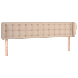 vidaXL Tête de lit avec oreilles Cappuccino 163x23x78/88 cm Similicuir