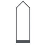 vidaXL Portant de bois chauffage anthracite 40x25x120 cm