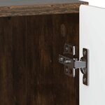 vidaXL Cabinet de chevet Chêne fumé 43 x 34 5 x 47 cm