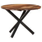 vidaXL Table de salle à manger 100x100x75 cm Bois d'acacia