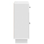 vidaXL Buffet Blanc brillant 66 x 34 5 x 90 cm Bois d'ingénierie