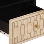 vidaXL Table basse 80x54x40 cm bois de manguier massif