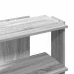 vidaXL Bibliothèque 3 niveaux sonoma gris 60x30x60cm bois d'ingénierie