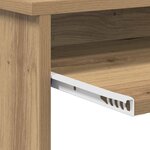 vidaXL Bureau Chêne artisanal 106 x 40 x 88.5 cm Bois d'ingénierie