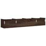 vidaXL Armoires murales 2Pièces chêne marron 99x18x16 5cm bois ingénierie
