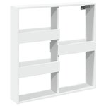 vidaXL Armoire murale blanc 80x15x80 cm bois d'ingénierie