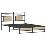 vidaXL Cadre de lit sans matelas chêne sonoma 140x200 cm