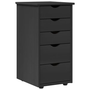 vidaXL Armoire Gris 34 x 39 x 61 5 cm Bois de Pin Massif
