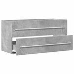 vidaXL Armoire d'évier Gris béton 100x38 5x48 cm Aggloméré