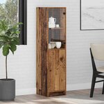 vidaXL Haut Armoire Bois Ancien 35 x 37 x 142 cm Bois d'ingénierie