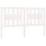 vidaXL Tête de lit Blanc 146x4x100 cm Bois massif de pin