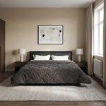 vidaXL Duvet d'été simple Matelassé Anthracite 220 x 260 cm