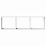 vidaXL Armoire murale 100x16x30 cm blanc bois d'ingénierie