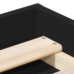 vidaXL Cadre de lit sans matelas noir 140x200 cm
