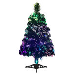 vidaXL Arbre de Noël artificiel Fibre optique 64 cm Vert