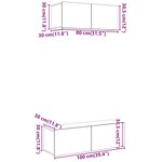 vidaXL Ensemble de meuble TV mural 2 Pièces vieux bois bois d'ingénierie