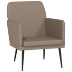 vidaXL Fauteuil Cappuccino 61x78x80 cm Similicuir