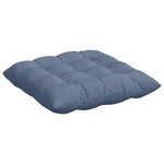 vidaXL Coussins de siège 4 Pièces Bleu 40 x 40 x 6 cm