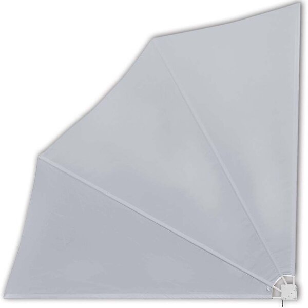 vidaXL Auvent latéral pliable de balcon Gris 140x140 cm