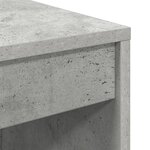 vidaXL Bureau d'écriture Beton gris Panneau de particules 100 x 40 x 76 cm