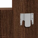vidaXL Table de Toilette Marron 83 x 40 x 70 cm Bois d'ingénierie