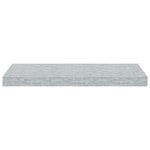 vidaXL Étagères murales flottantes 2 Pièces gris béton 60x23 5x3 8 cm MDF