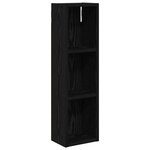 vidaXL Armoire murale de salle de bain Chêne Noir 20 x 14 x 70 cm