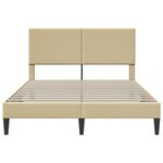 vidaXL Cadre de lit avec tête de lit Gris Vert Clair 140 x 200 cm