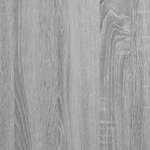 vidaXL Armoire à roulettes sonoma gris 60x48x81 cm bois d'ingénierie