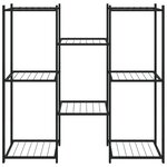 vidaXL Jardinière 83x25x80 cm Noir Fer