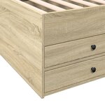 vidaXL Lit de jour et tiroirs chêne sonoma 90x190 cm bois d'ingénierie