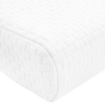 vidaXL Coussin de sommeil Uni Blanc 60 x 37 x 12 5 cm