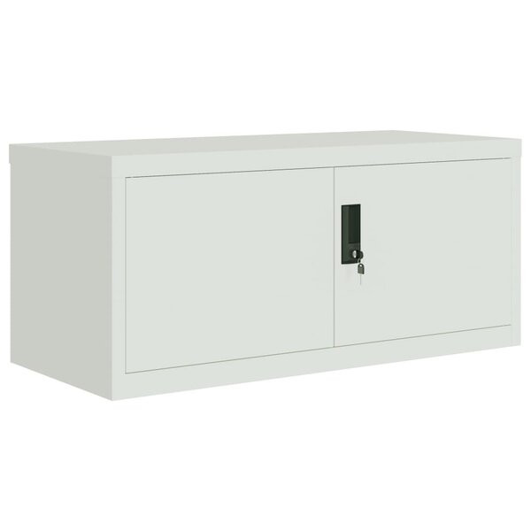 vidaXL Classeur gris clair 90x40x40 cm acier
